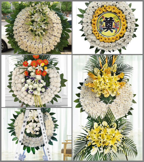 湖北黄冈市英山县石头嘴镇叶家山村花圈速递